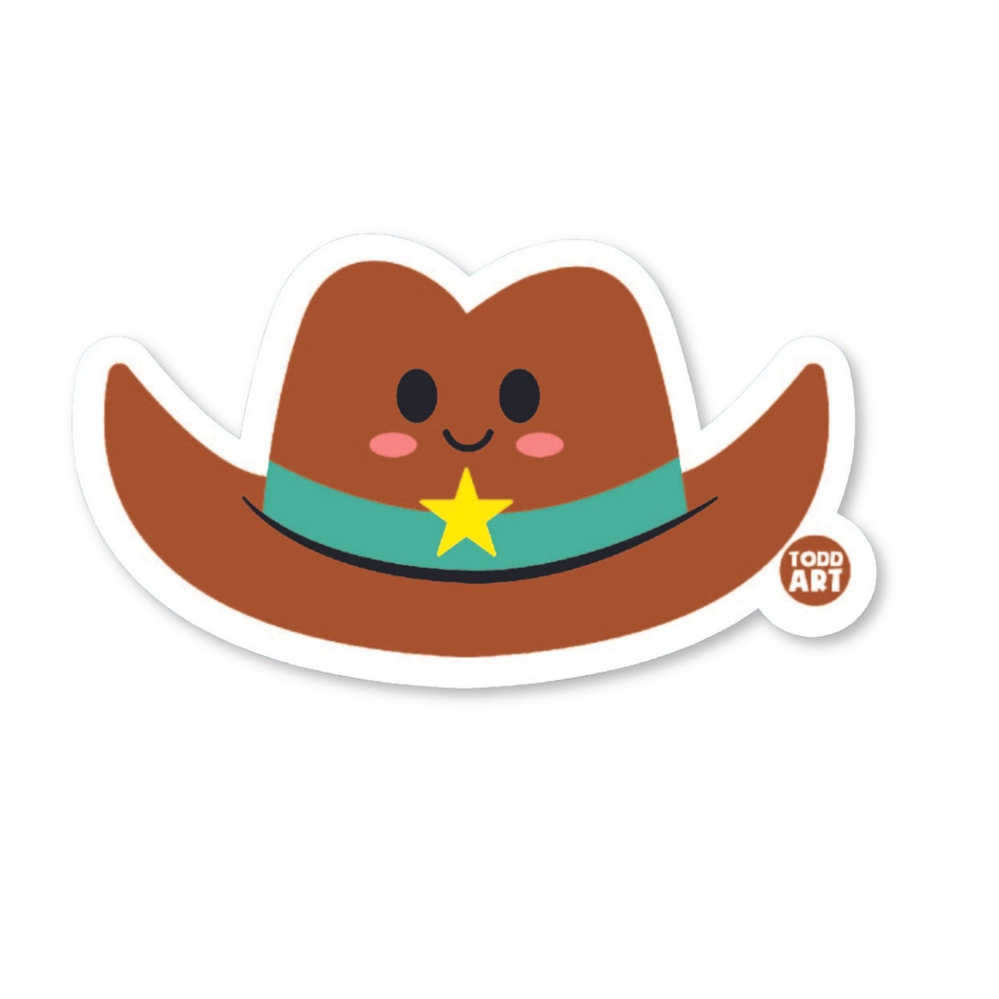 Cowboy Hat Vinyl Sticker