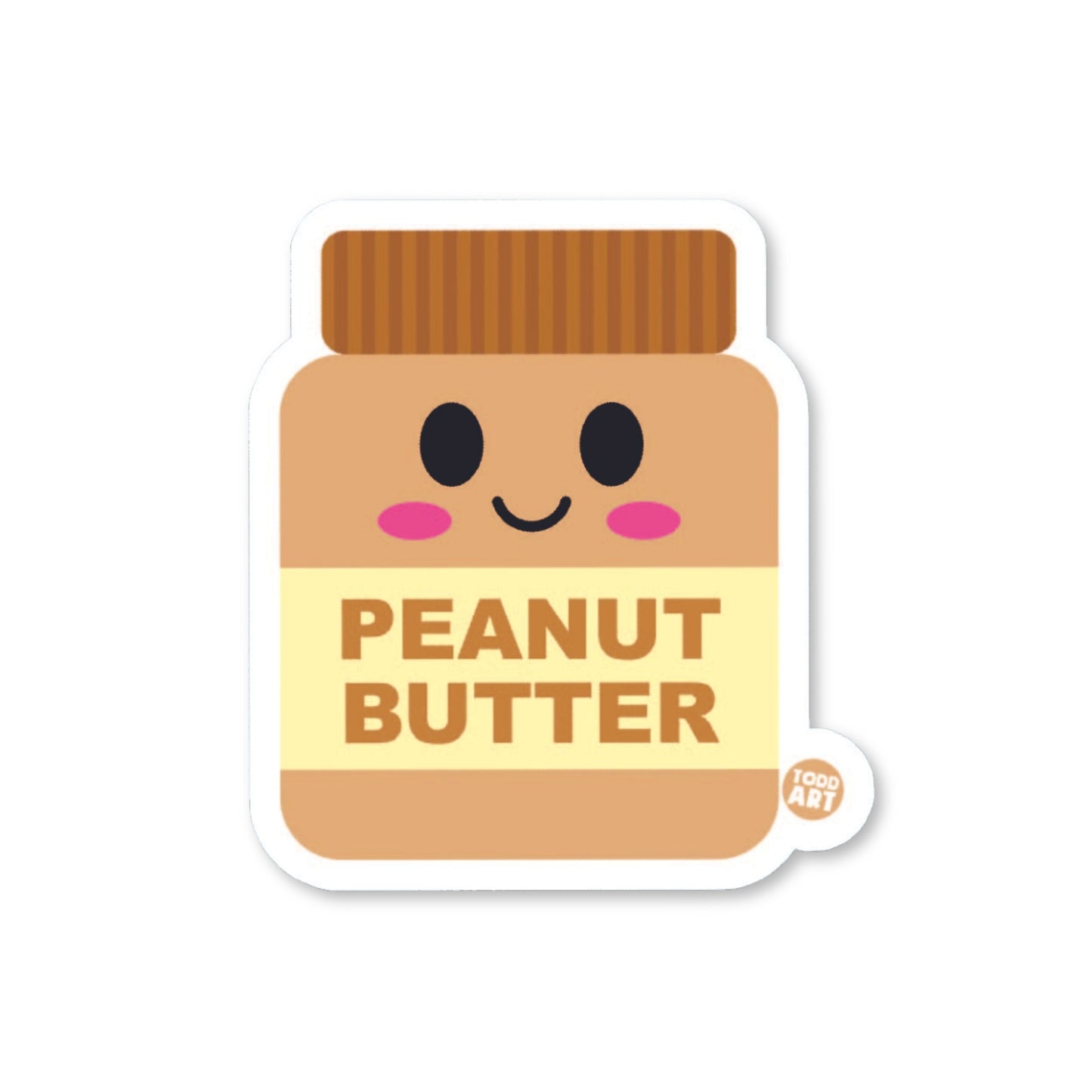 Peanut Butter Vinyl Sticker