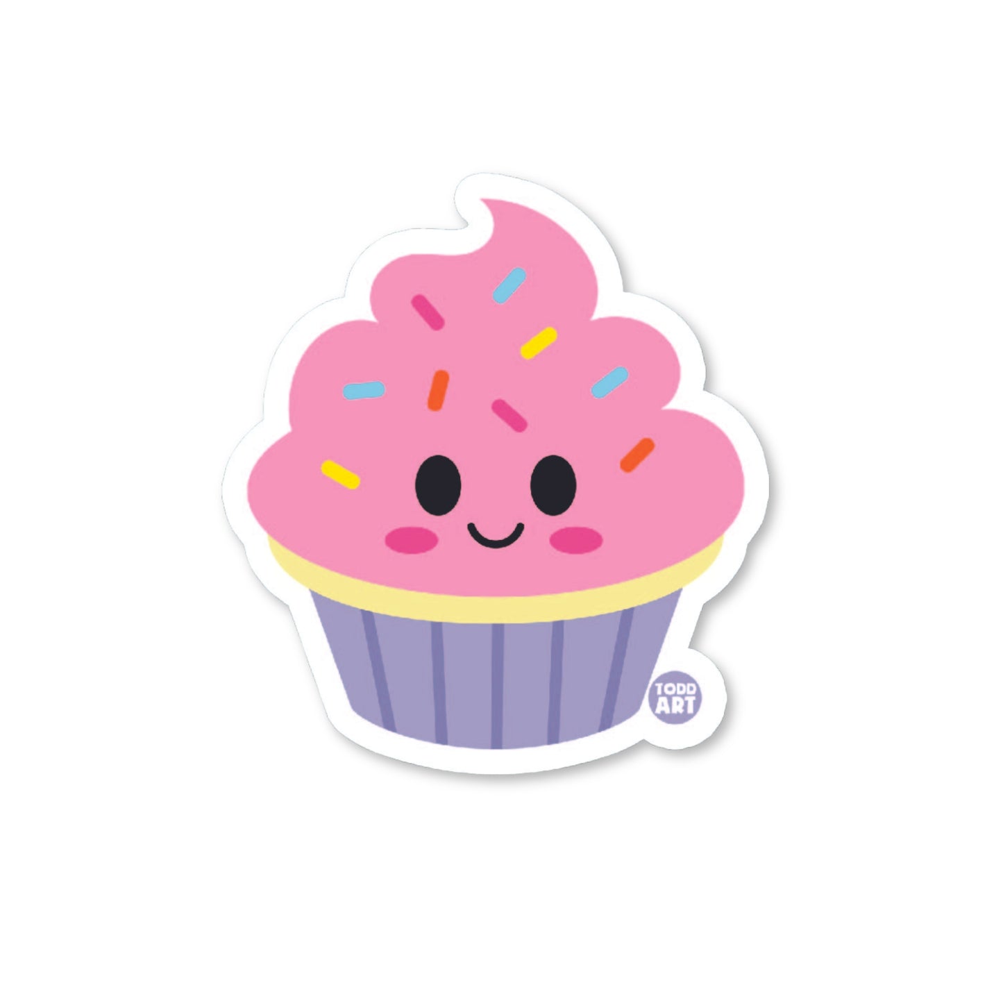 Cupcake Vinyl Sticker