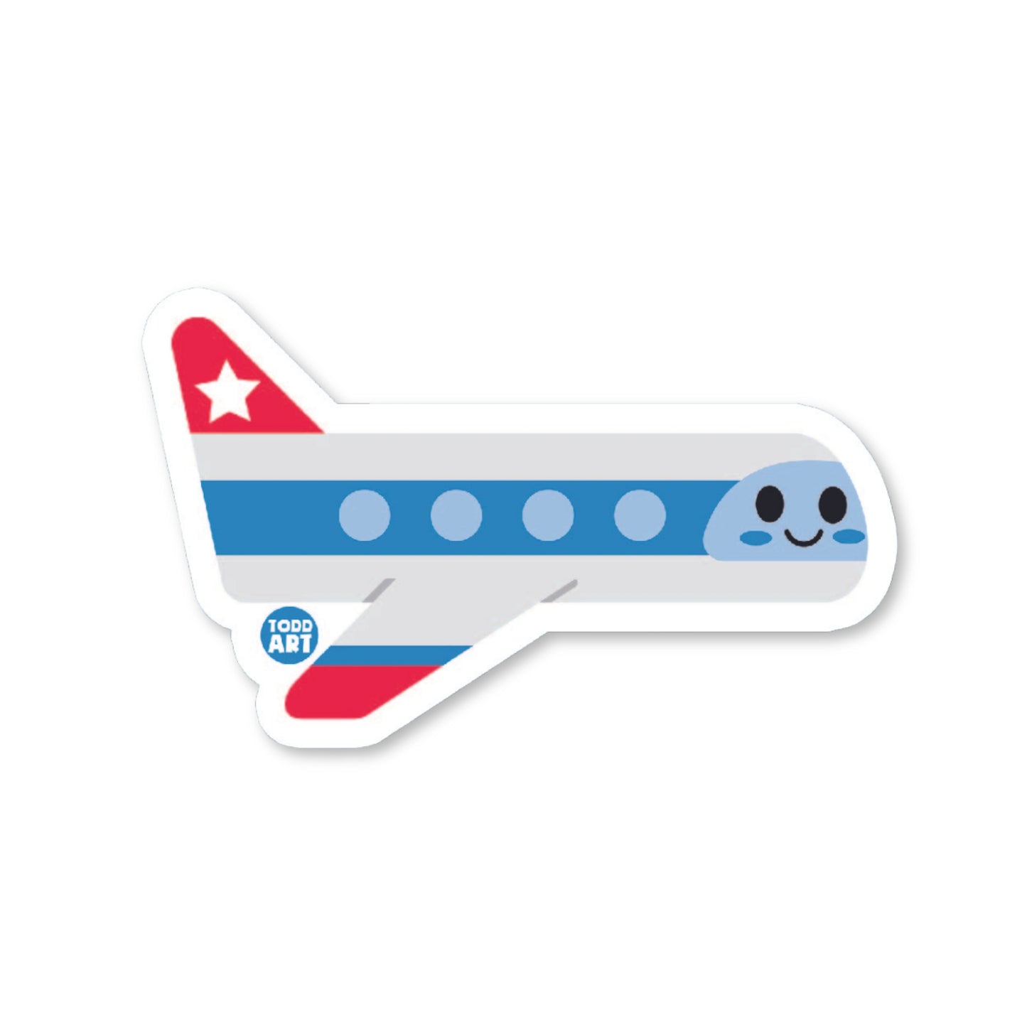 Airplane Sticker -3" Vinyl