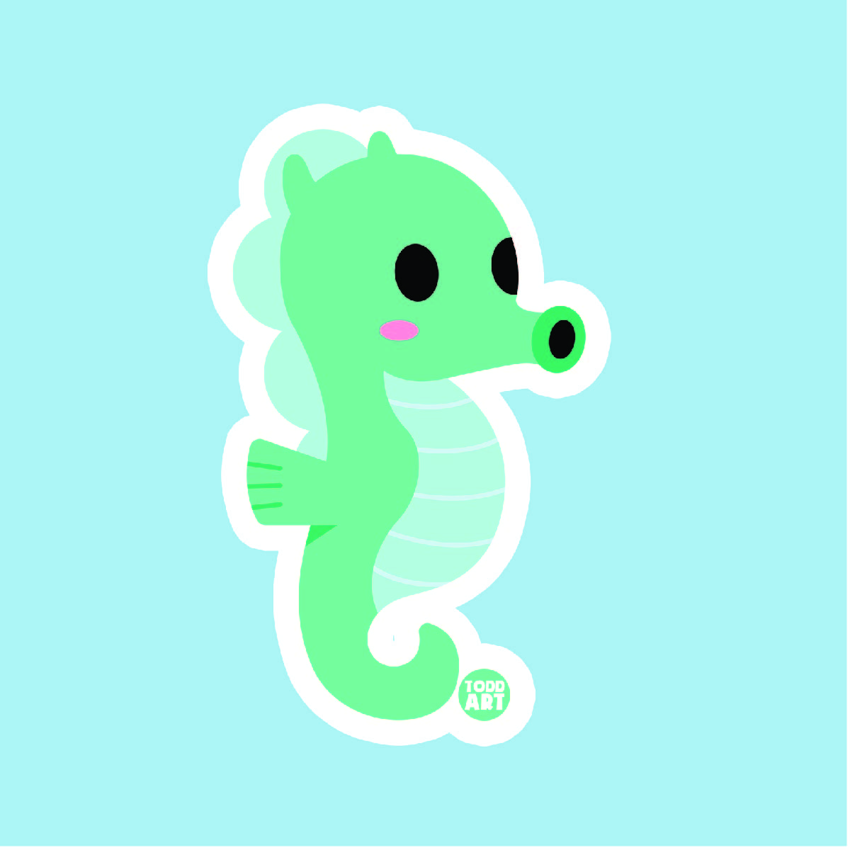 Seahorse Sticker
