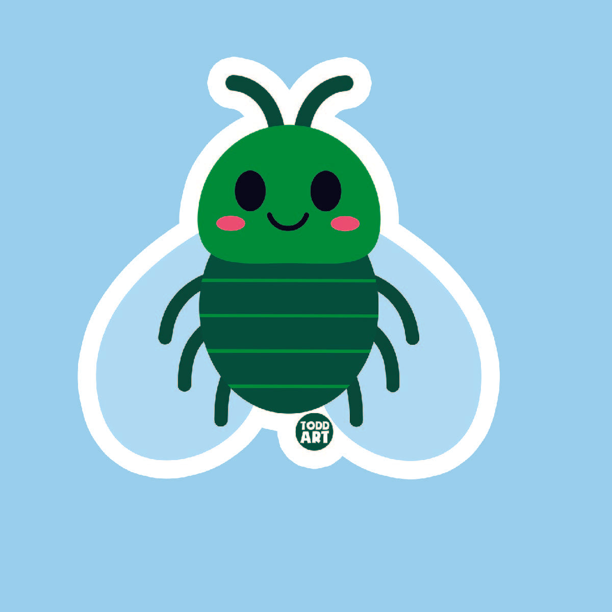 Fly Vinyl Sticker