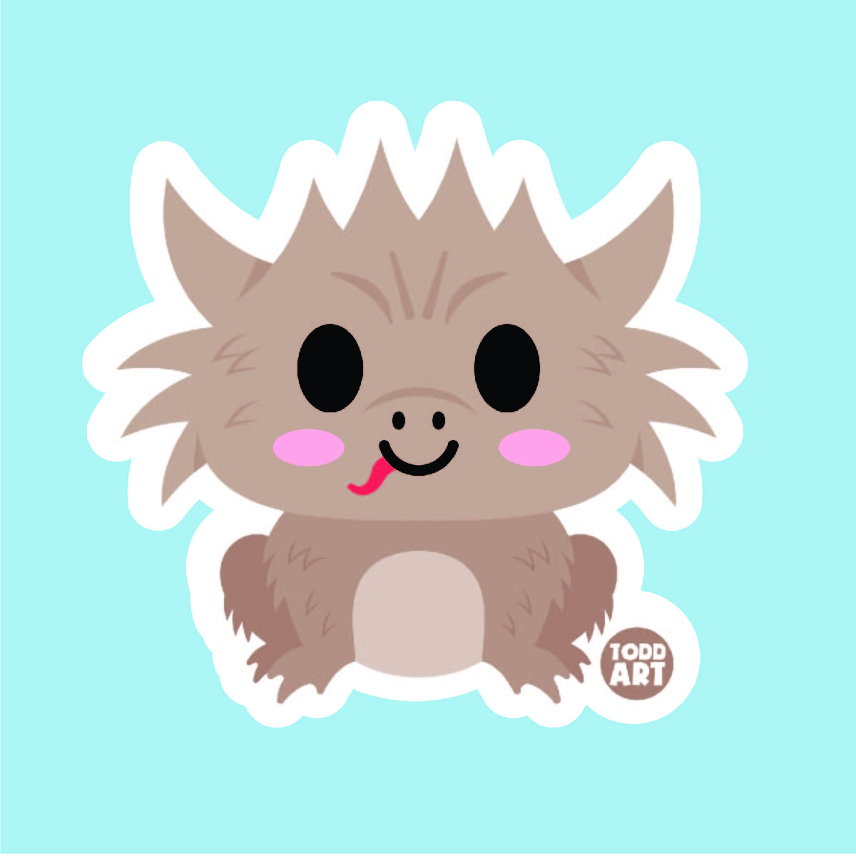 Horny Toad Vinyl Sticker