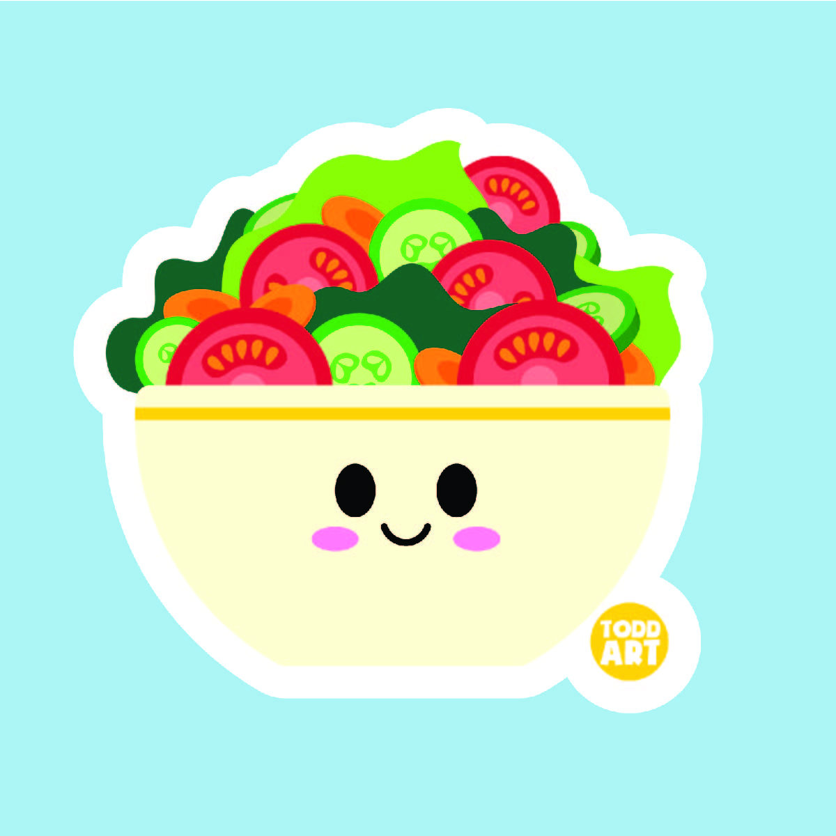 Salad Bowl Sticker