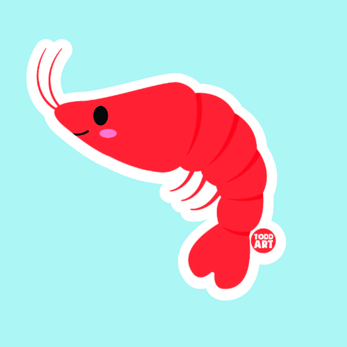 Shrimp Sticker