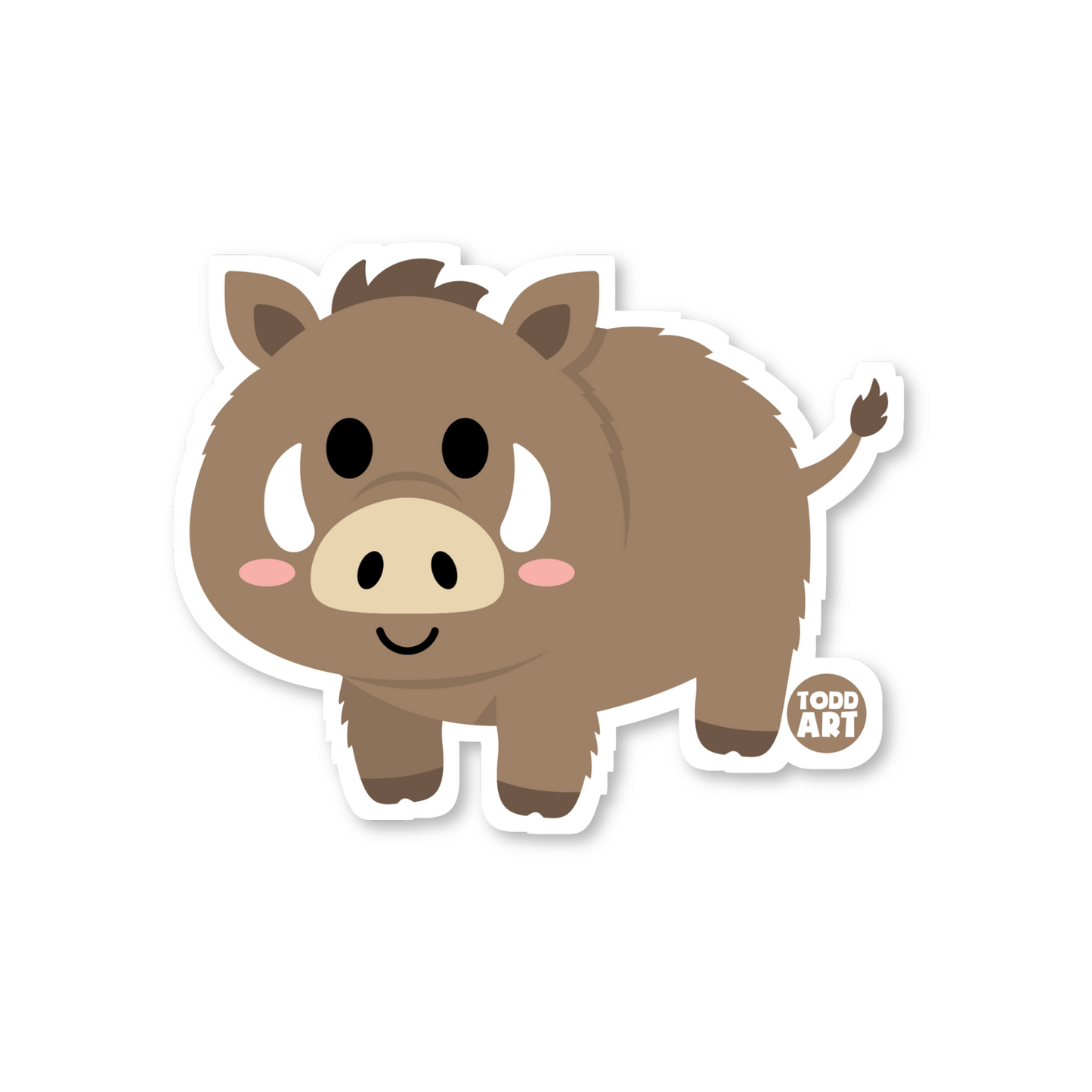 Wild Boar Sticker - 3" Vinyl