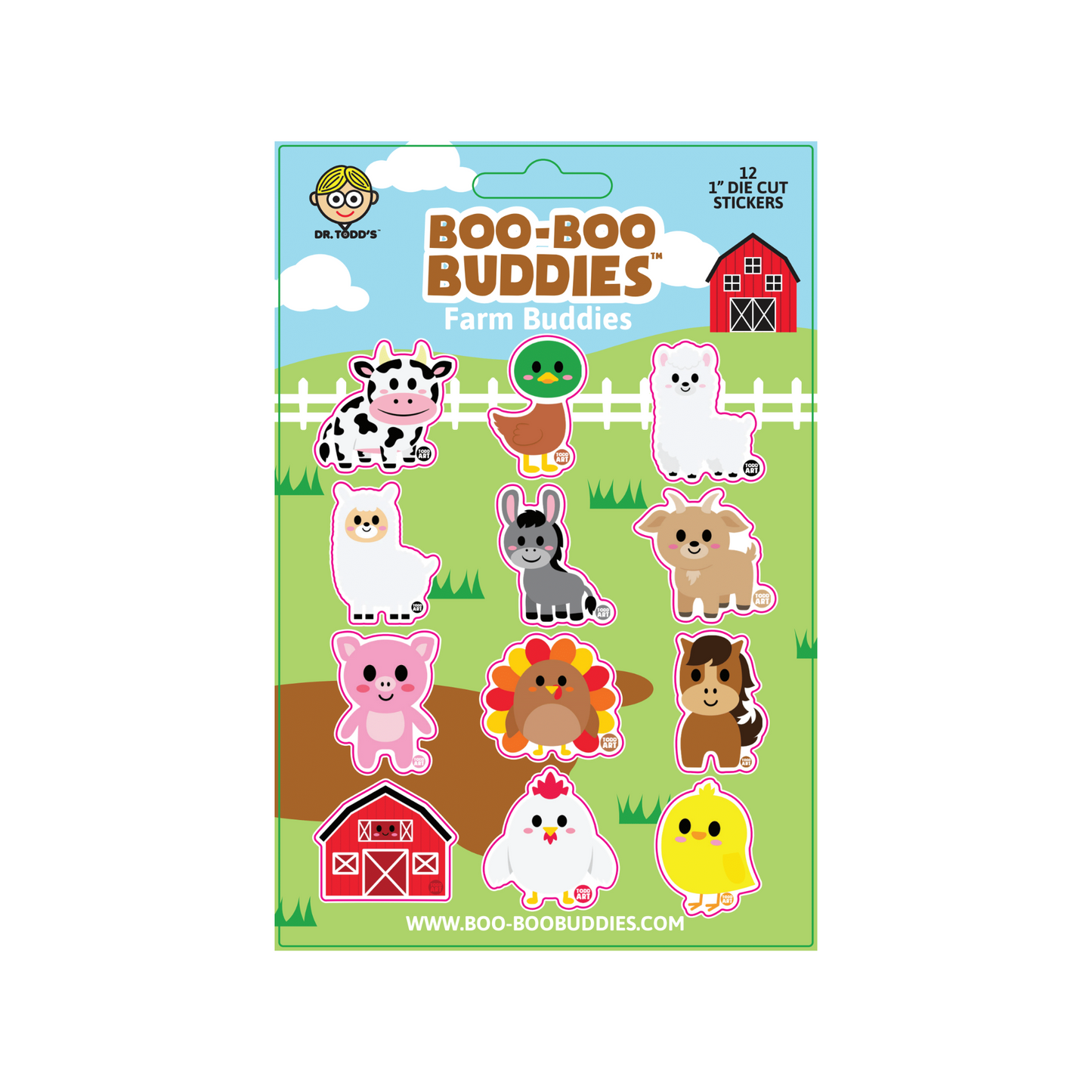 Boo Boo Buddies Vinyl Sticker Sheet – Cute & Fun Stickers for Any Surface!