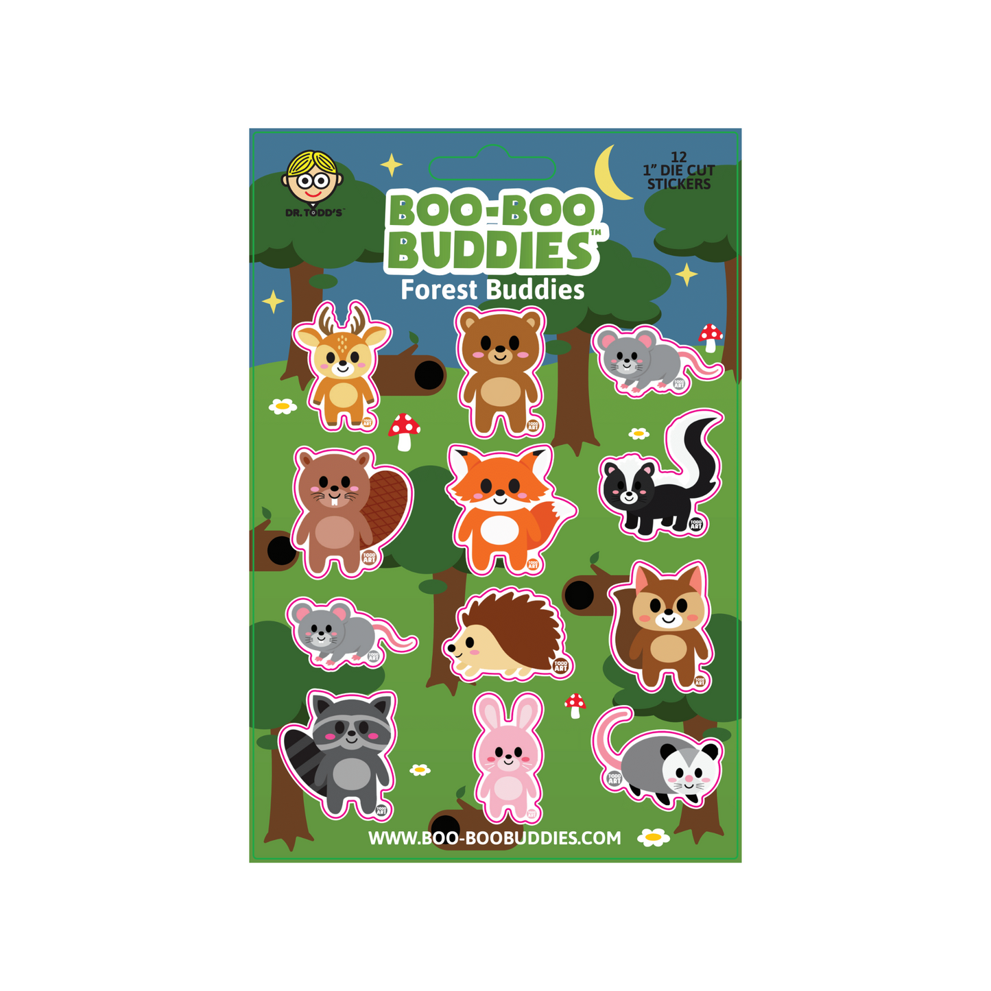 Boo Boo Buddies Vinyl Sticker Sheet – Cute & Fun Stickers for Any Surface!