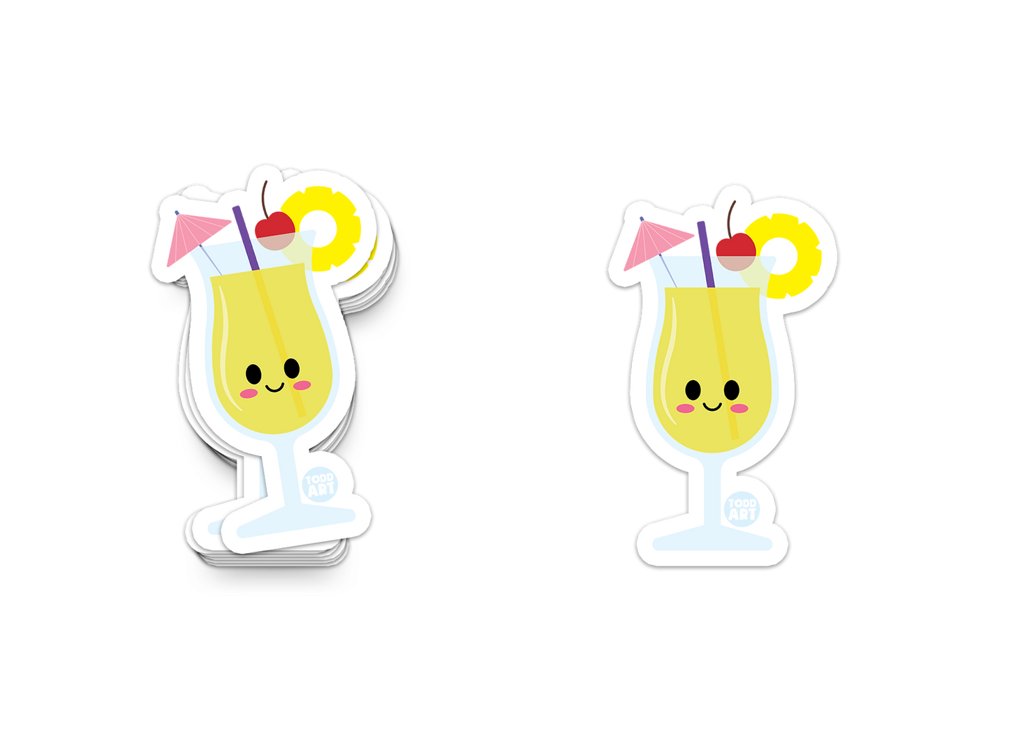 Pina Colada Vinyl Sticker