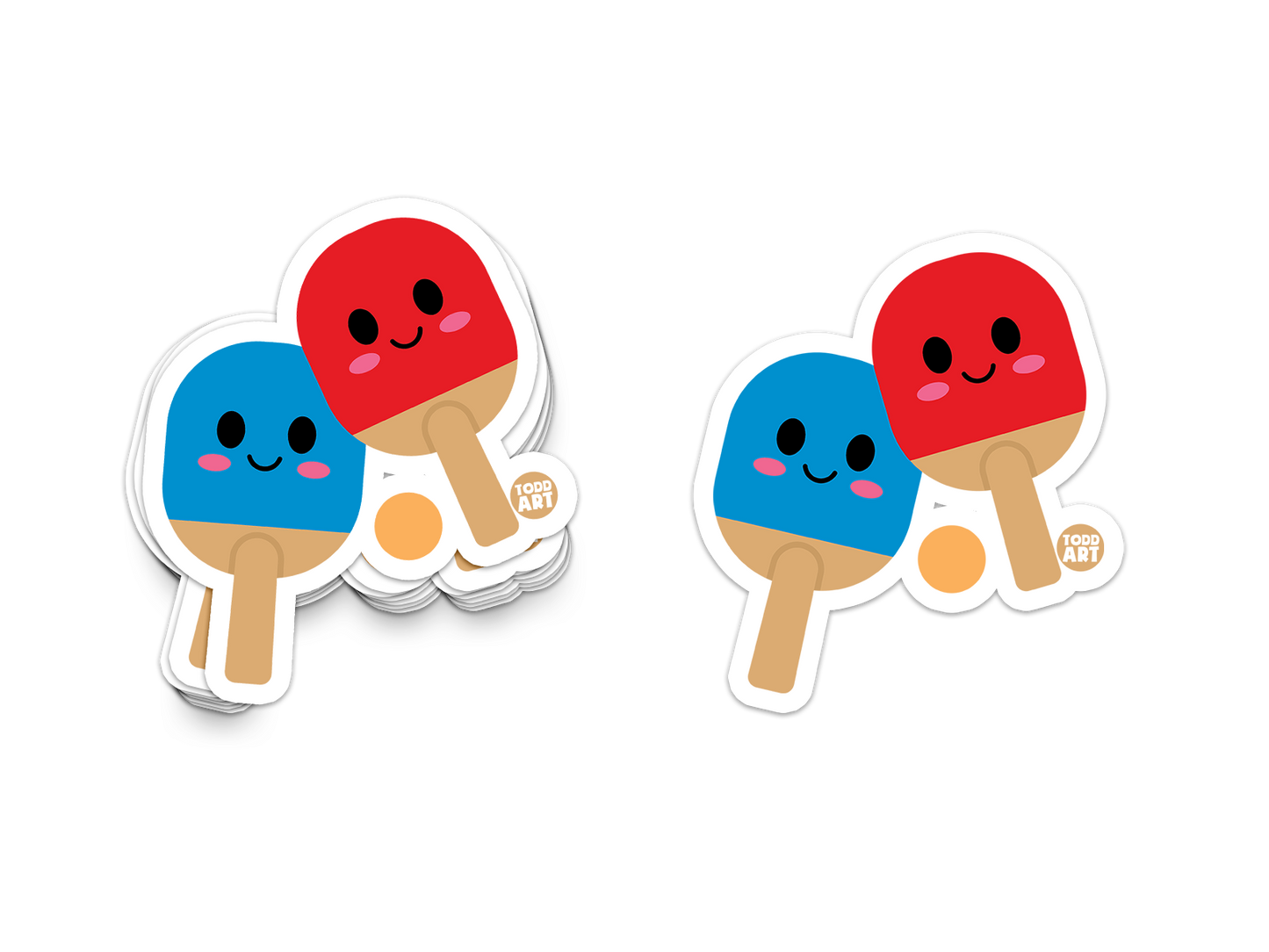 Ping Pong Vinyl Sticker