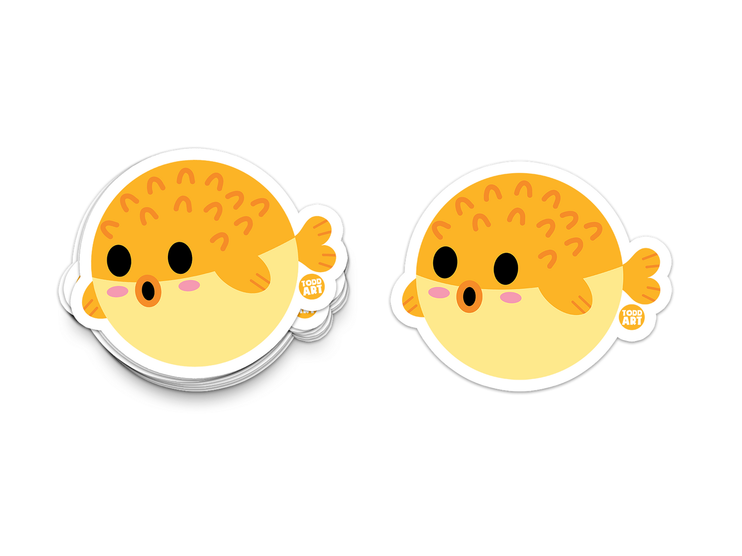 Pufferfish Vinyl Sticker