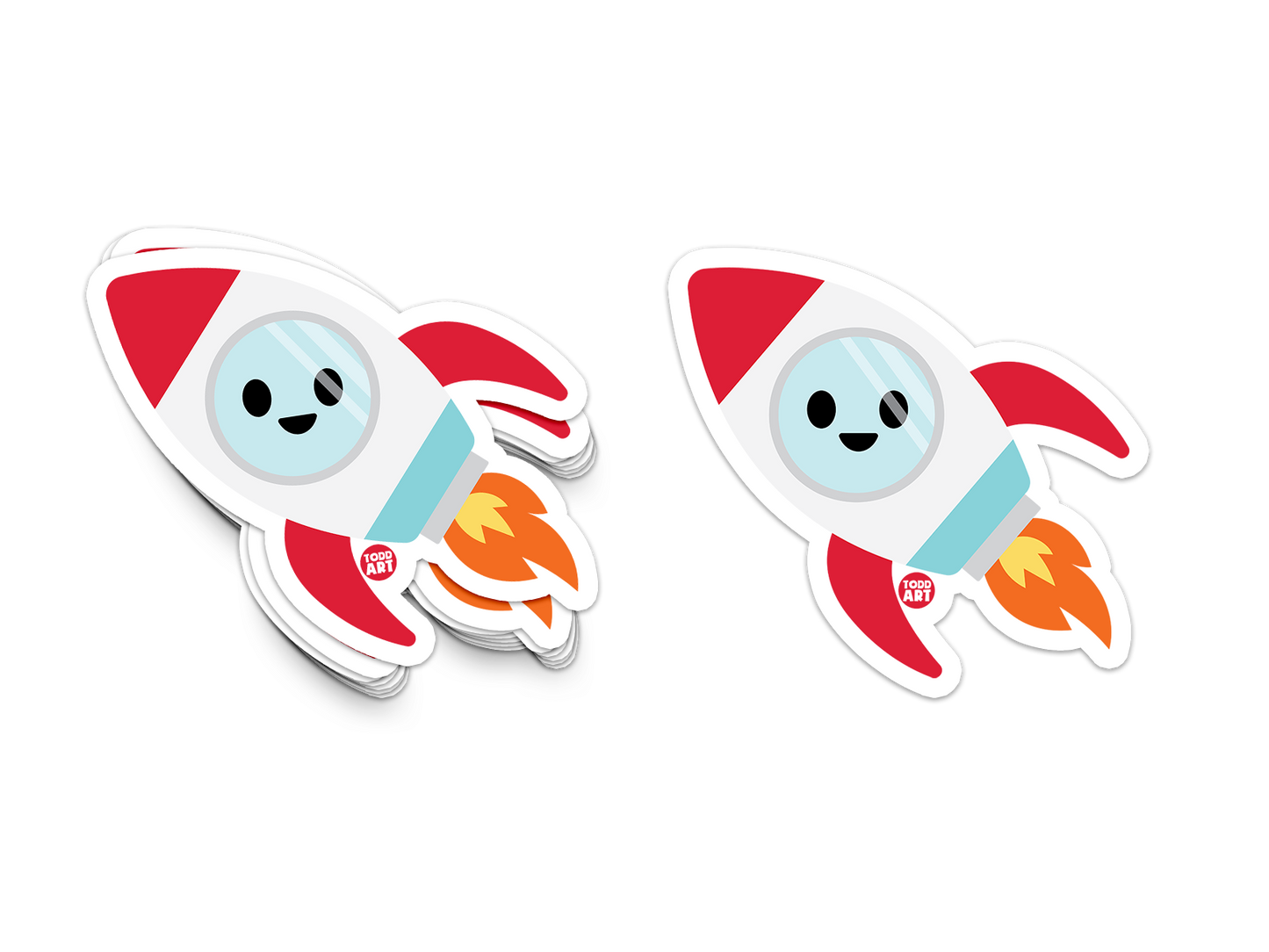Rocketship Sticker
