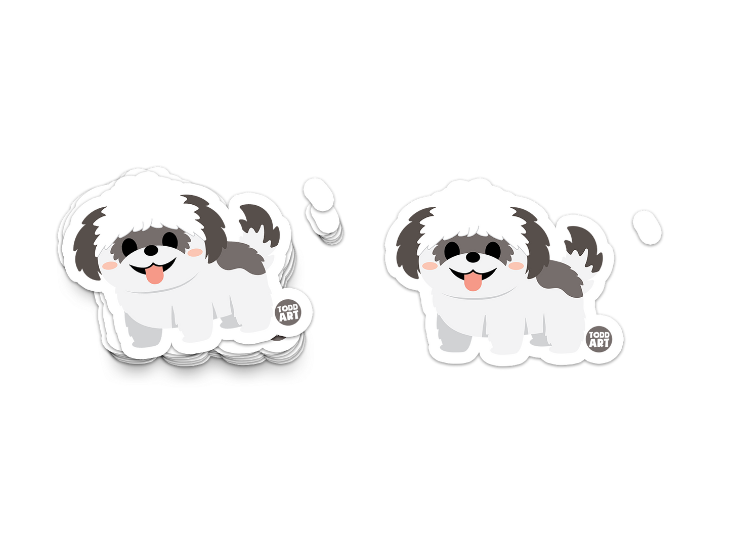 Shih Tzu Sticker , Decal, Waterproof 3″ Die‑Cut, Cute Kawaii Boo Boo Buddies™