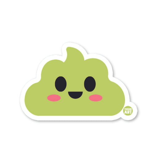 Boo Boo Buddies wasabi vinyl sticker — glossy waterproof, UV‑resistant 3″ die‑cut ideal for sushi-themed crafts