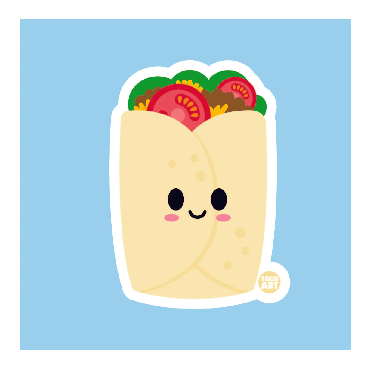 Burrito Vinyl Sticker