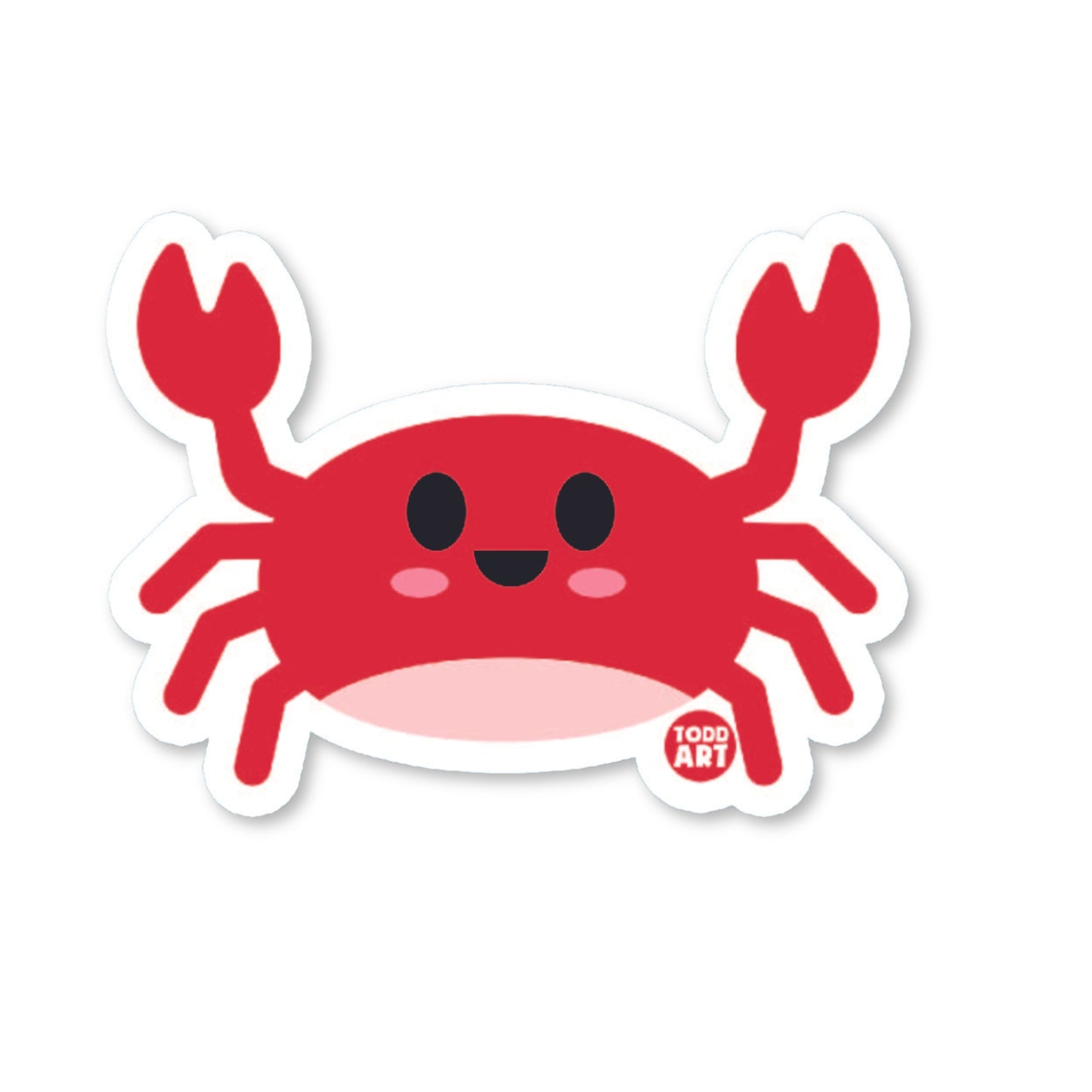 Crab Vinyl Sticker