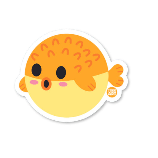 Puffer Fish Vinyl Sticker