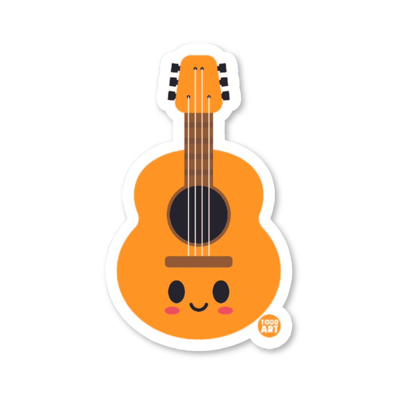 Guitar Vinyl Sticker