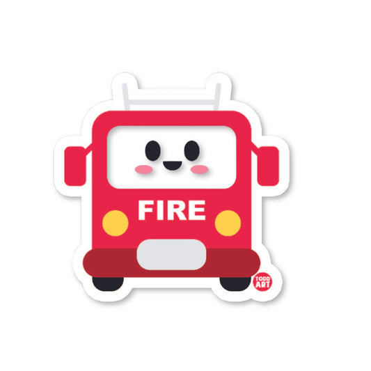 Fire Truck Vinyl Sticker