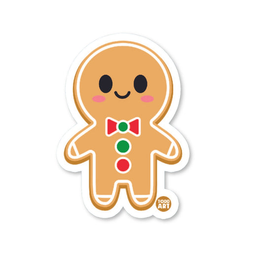 Gingerbread Man Vinyl Sticker