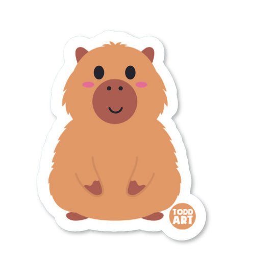 Capybara Vinyl Sticker