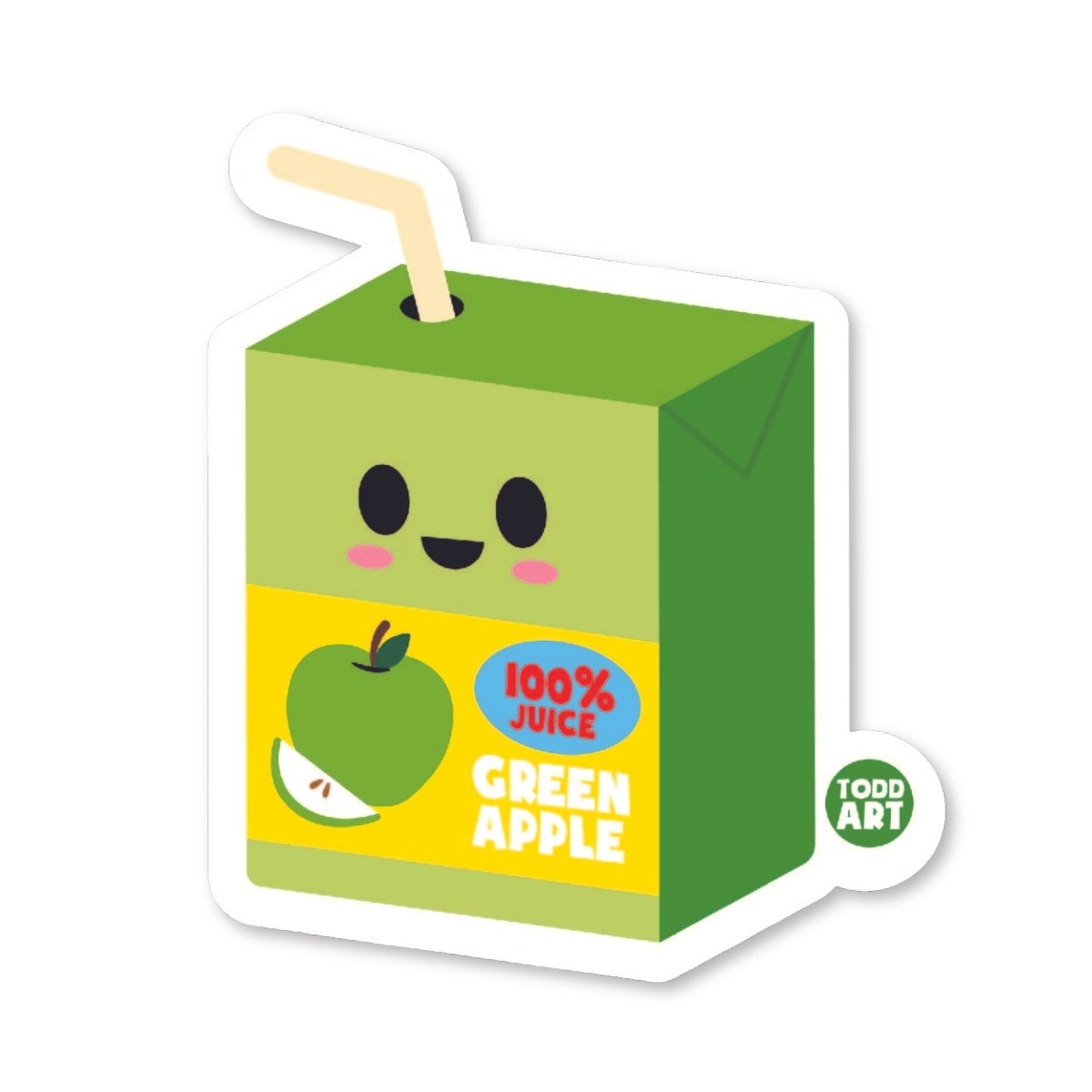 Apple Juice Vinyl Sticker