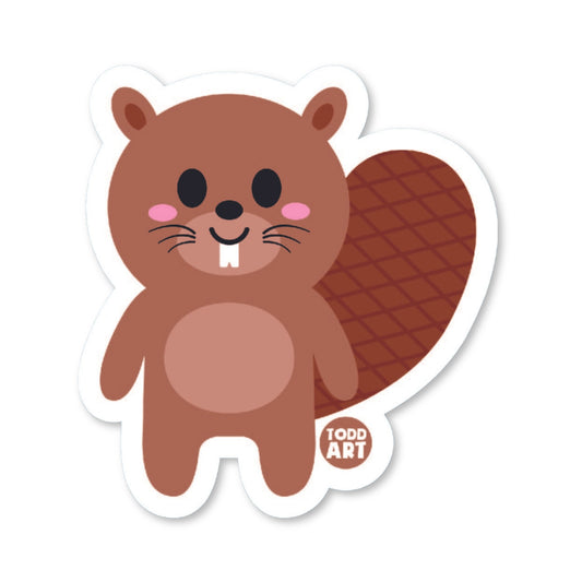 Beaver Vinyl Sticker