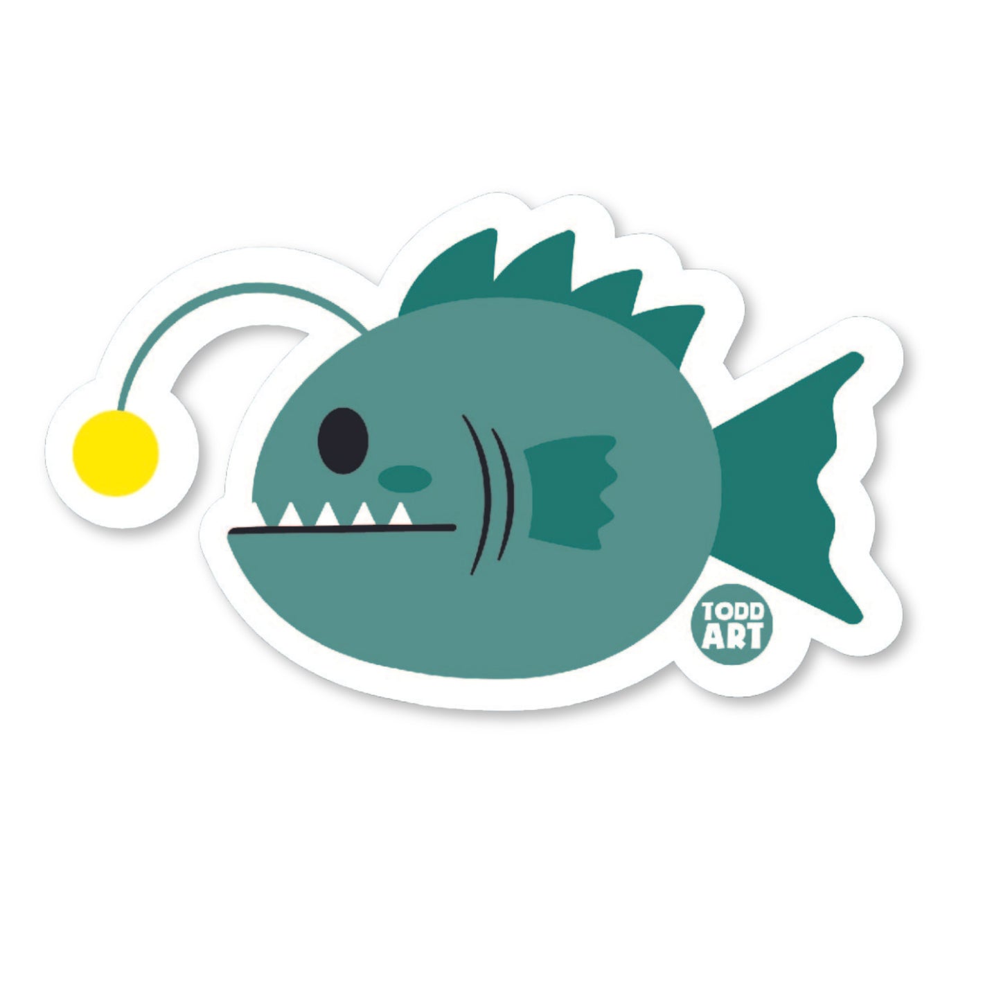 Anglerfish Vinyl Sticker