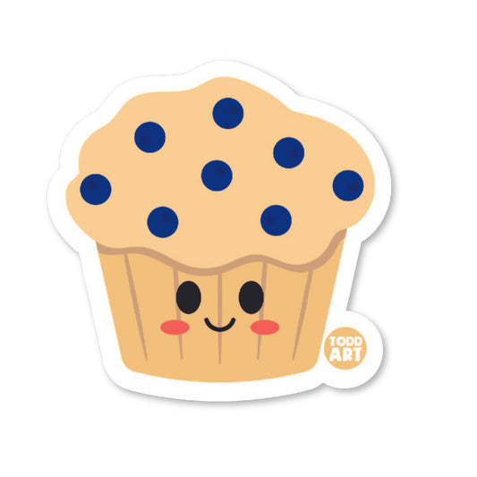 Blueberry Muffin Vinyl Sticker