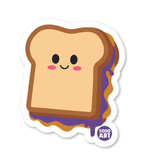 PBJ Sandwich Vinyl Sticker