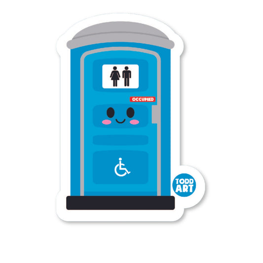 Porta Potty Vinyl Sticker