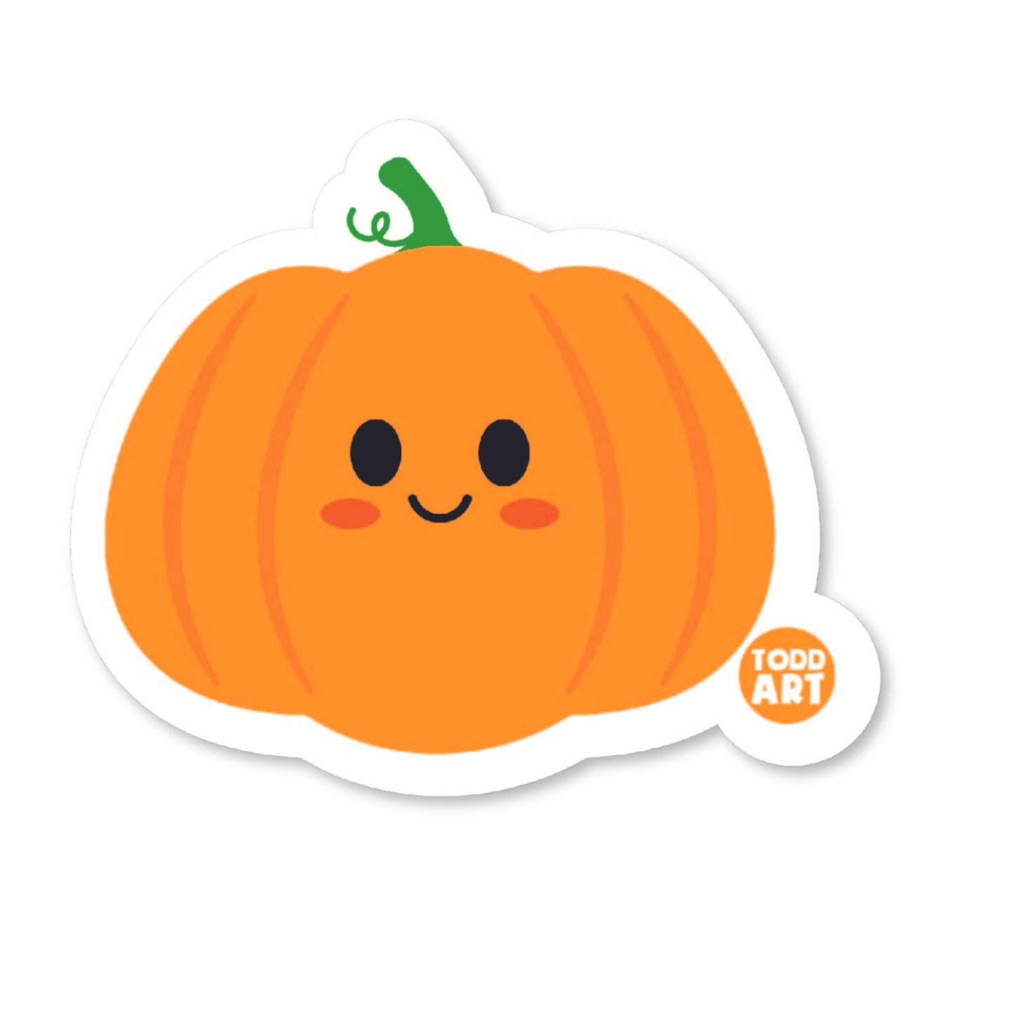 Pumpkin Vinyl Sticker