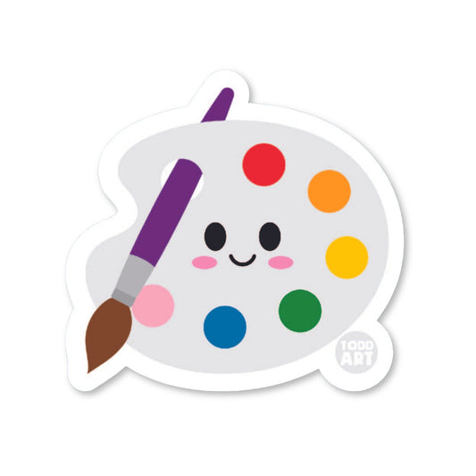 Paint Palette Vinyl Sticker