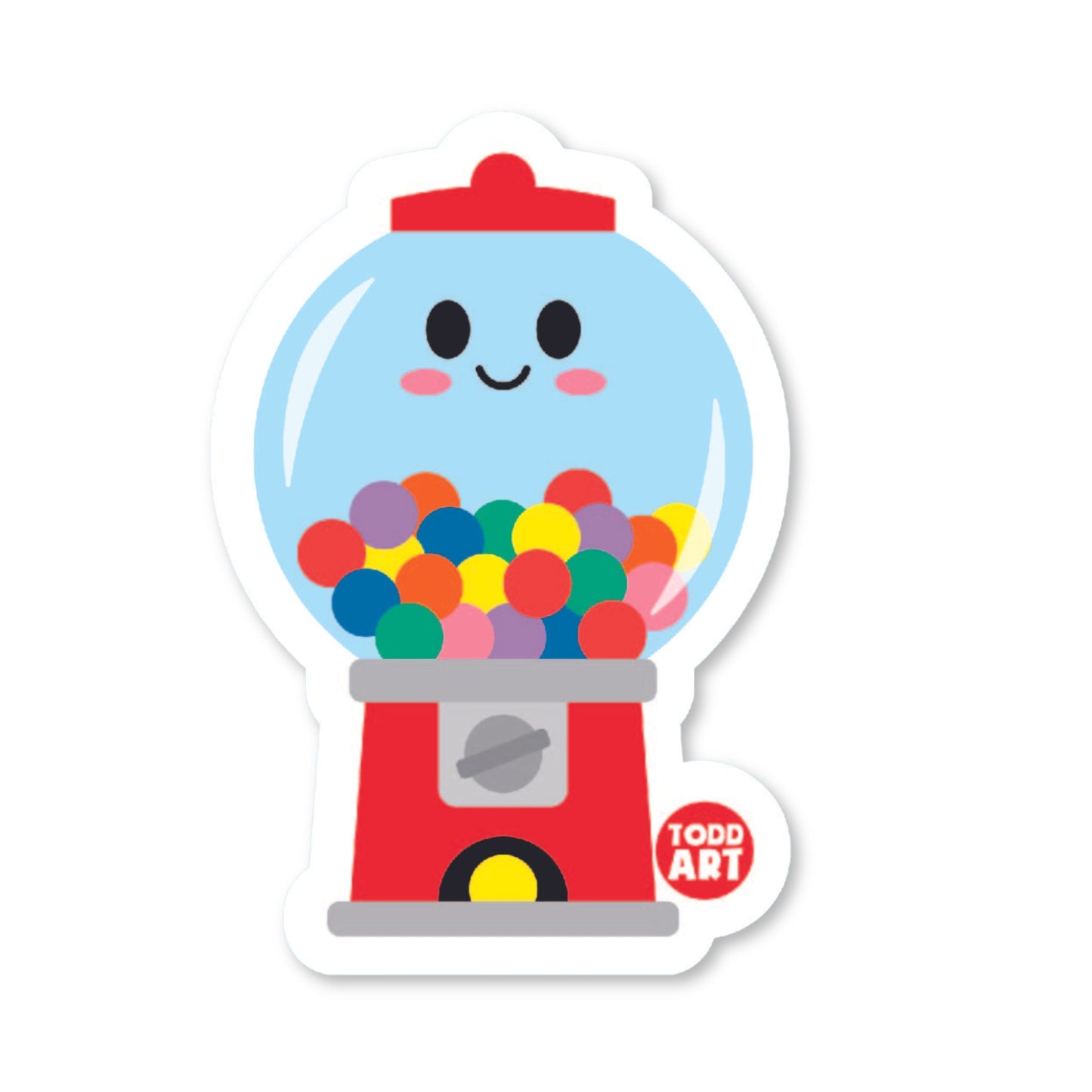 Gumball Machine Vinyl Sticker