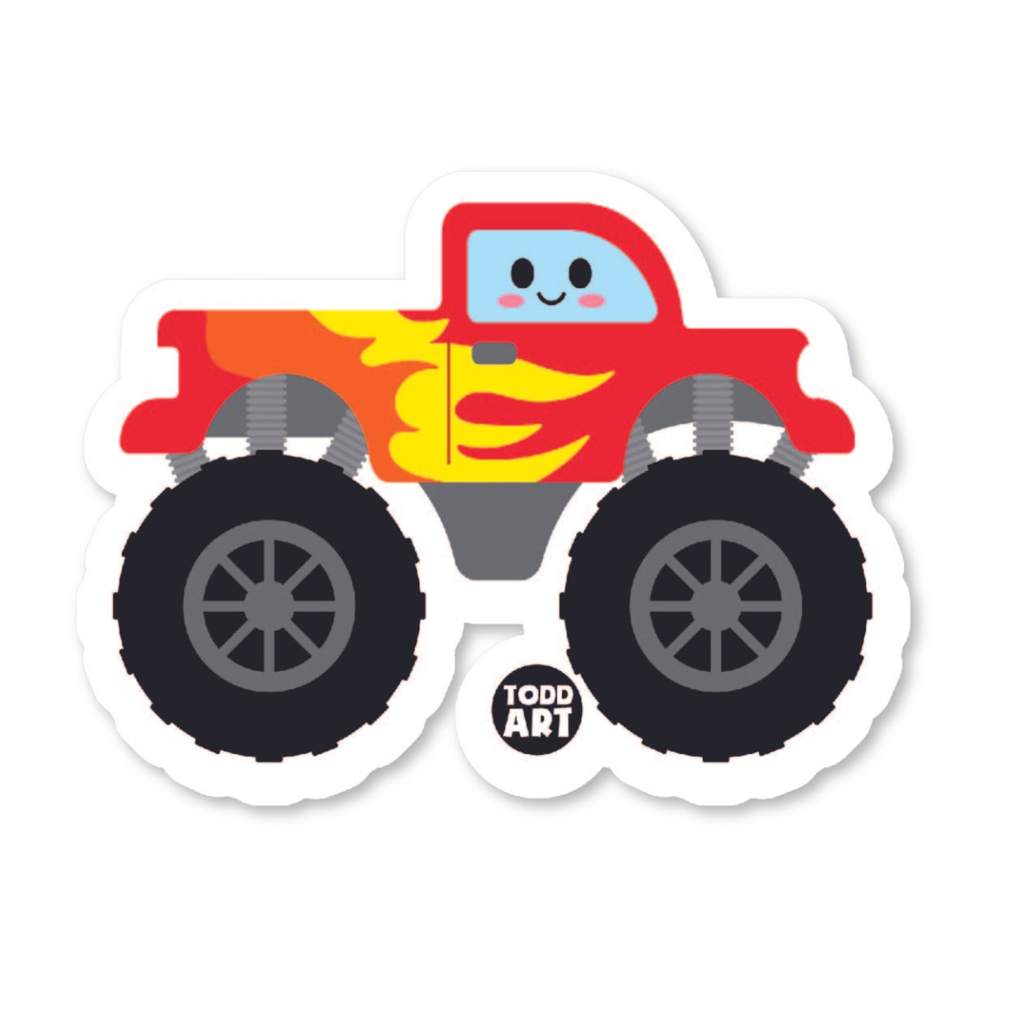 Monster Truck Vinyl Sticker