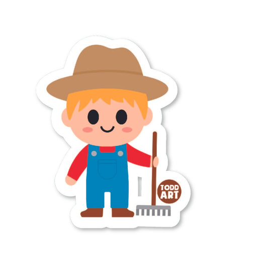 Farmer Vinyl Sticker