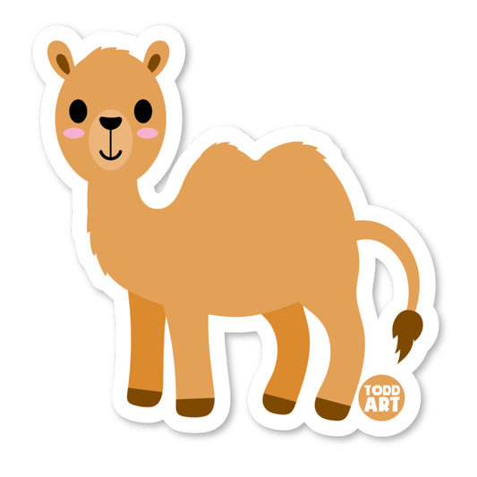 Camel Vinyl Sticker