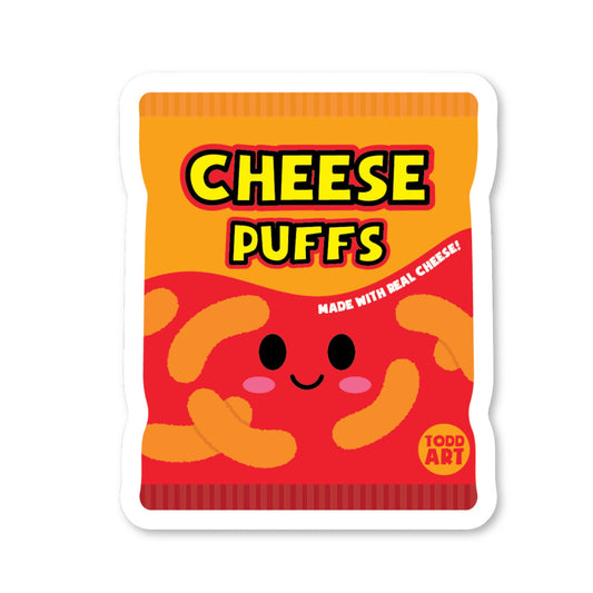 Cheese Puffs Vinyl Sticker