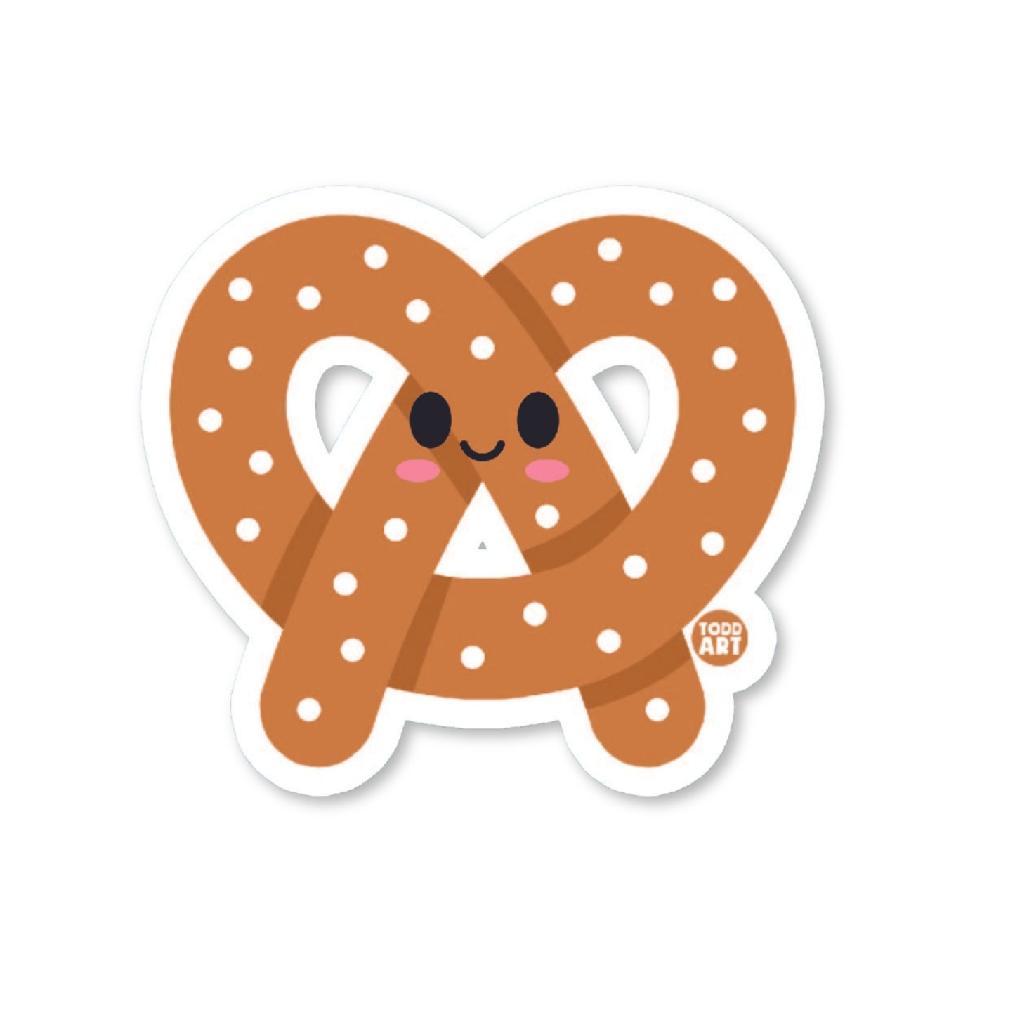 Pretzel Vinyl Sticker