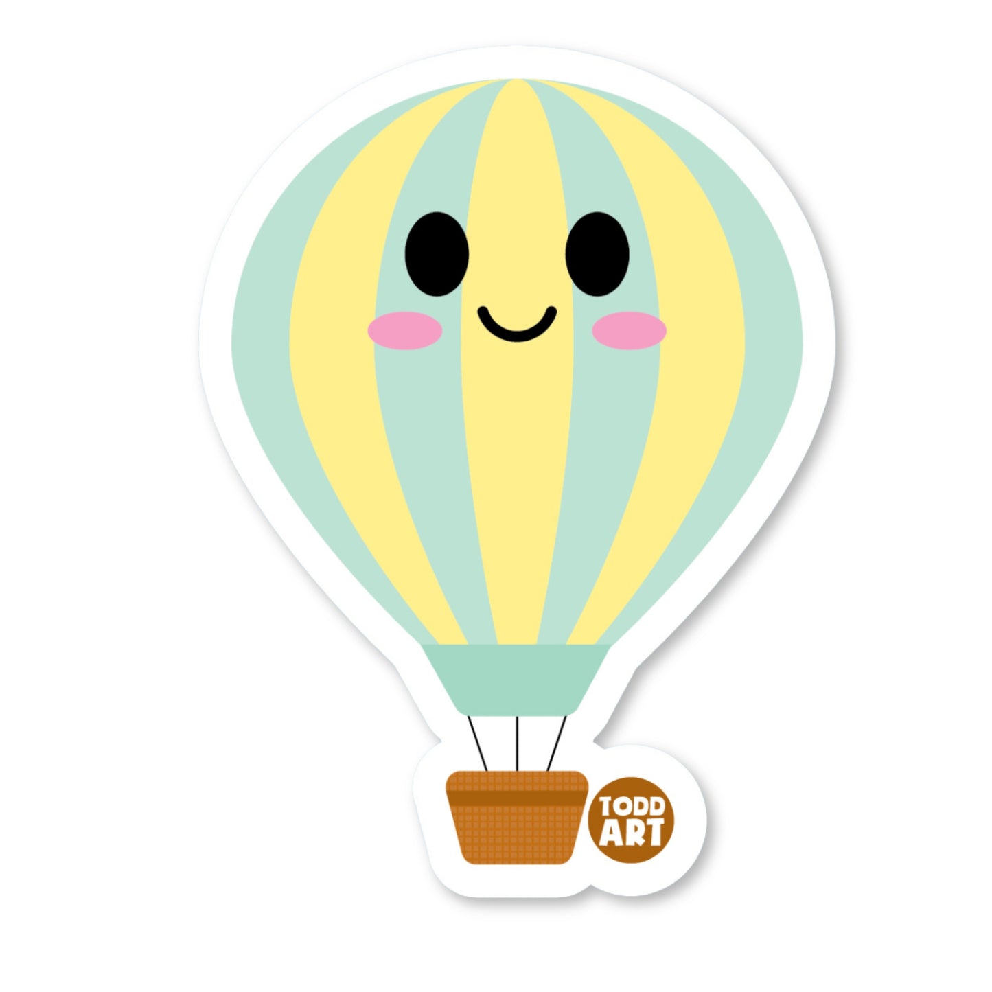 Hot Air Balloon Vinyl Sticker