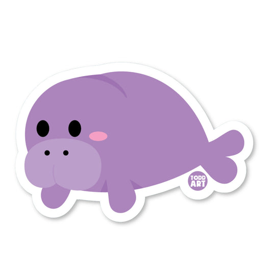 Manatee Vinyl Sticker