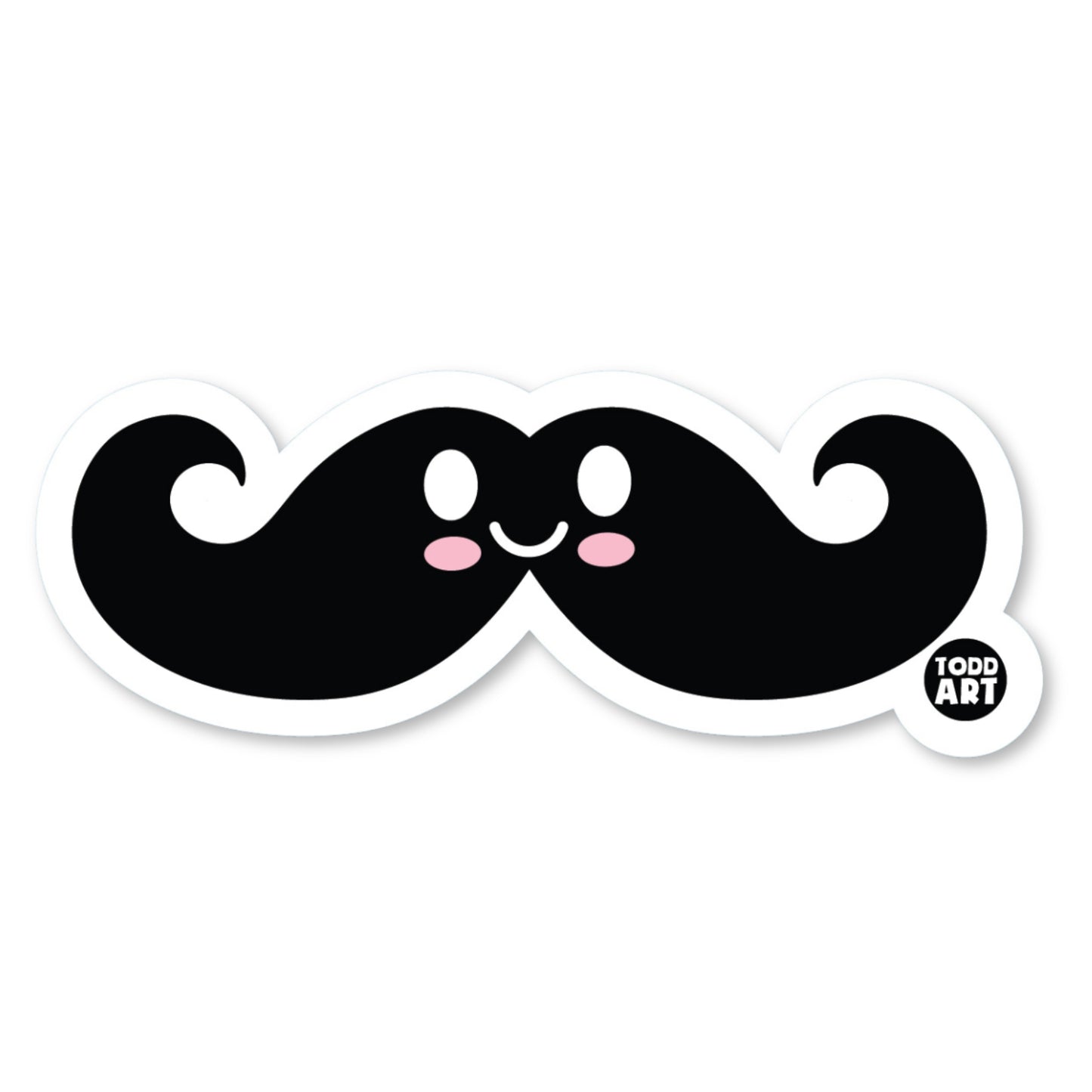 Handlebar Mustache Vinyl Sticker