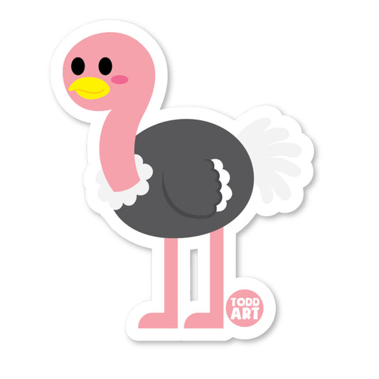 Ostrich Vinyl Sticker