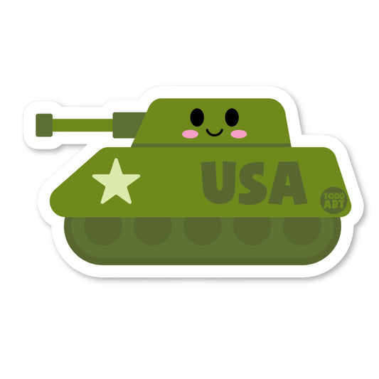 Army Tank Vinyl Sticker