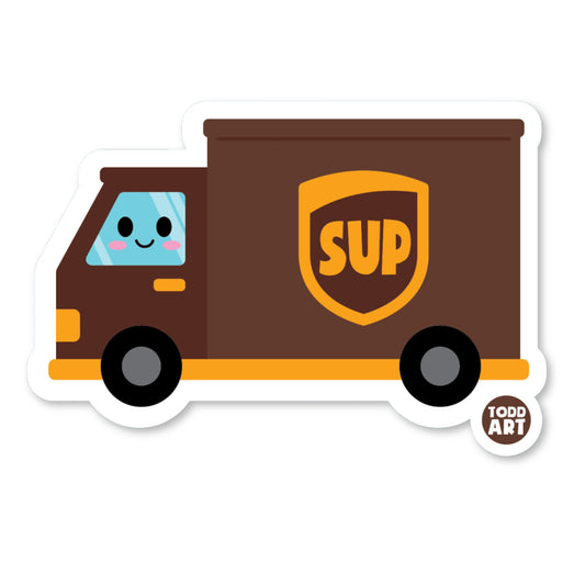 UPS Truck Sticker