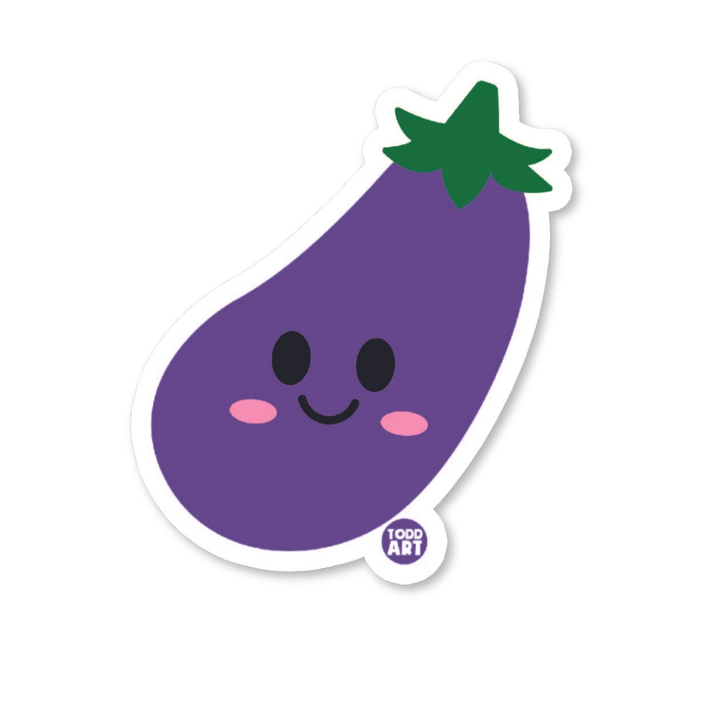 Eggplant Sticker