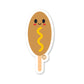 Corn Dog Vinyl Sticker