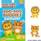 Boo Boo Buddies™ Animal Safari Bandages – 48 Ct | Elephant + Giraffe Shapes & Lion + Tiger Shapes | Latex-Free, Waterproof Bandages for Kids | Fun Shapes for First Aid Kits & Sensitive Skin