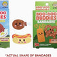 Boo Boo Buddies™ Drumstick + Hot Dog and Pretzel + Mustard Bandages | 48 Ct  | Food-Themed Adhesive Bandages for Kids | Waterproof, Latex-Free, Sensitive Skin Safe | Fun First Aid for Cuts & Scrap