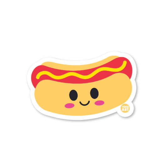 Hot Dog Vinyl Sticker